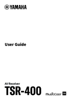 Yamaha TSR-400 - Owners manual